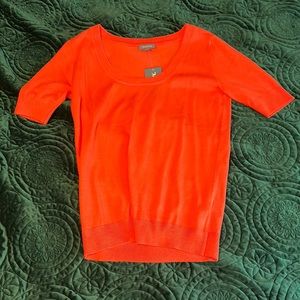 Coral short sleeve sweater